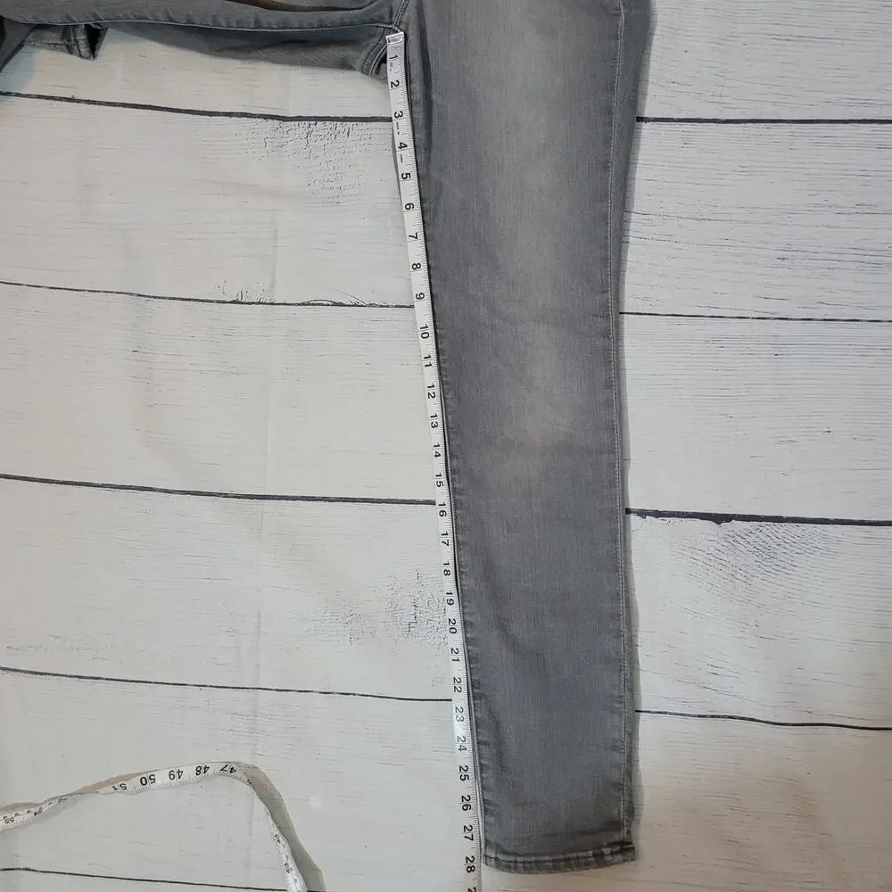 Athleta Size 6 Sculptek Skinny Jeans Stretch Gray‎ Wash Casual Capsule Wardrobe
